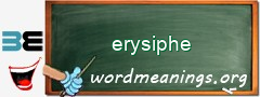 WordMeaning blackboard for erysiphe